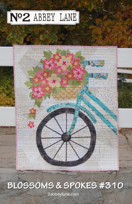 PATTERN BLOSSOMS and Spokes BIKE Quilt