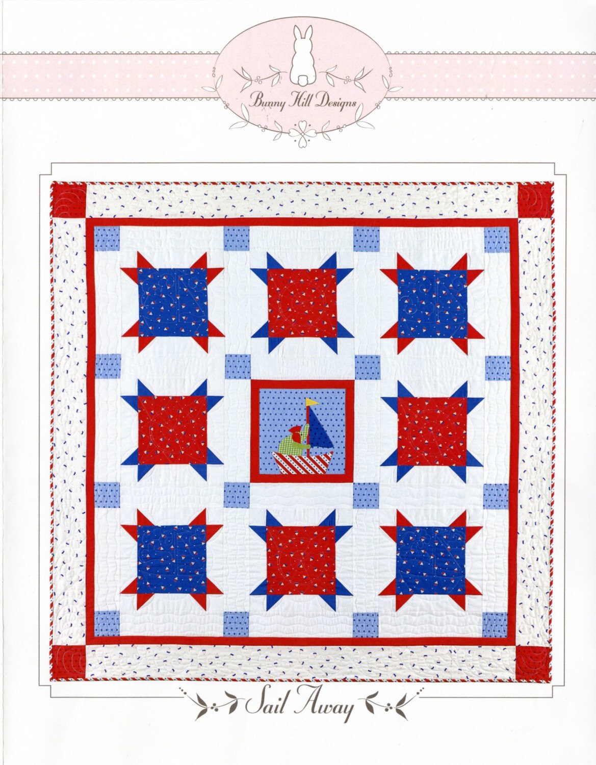 Clearance PATTERN SAIL AWAY Patriotic Summer Quilt