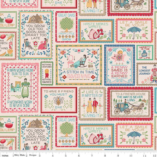 FABRIC HOME DECOR Width Vintage Style Mercantile by Riley Blake 1 Yard