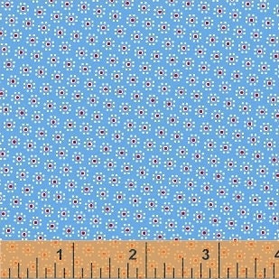 You choose color Fat Quarter FABRIC Feedsack style SUGAR SACK Green tiny floral daisies by Windham reproduction