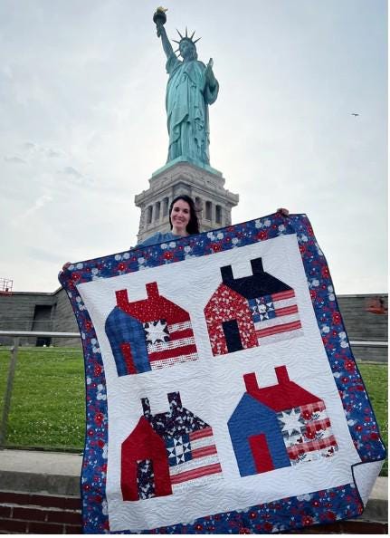 PATTERN Liberty HOME Houses QUILT Fat Quarter Friendly
