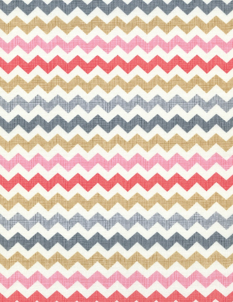 Clearance FABRIC CUPCAKE CHEVRON pastels 1 Yard