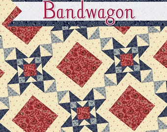 PATTERN BANDWAGON Quilt Pattern makes 4 different sizes      We combine shipping