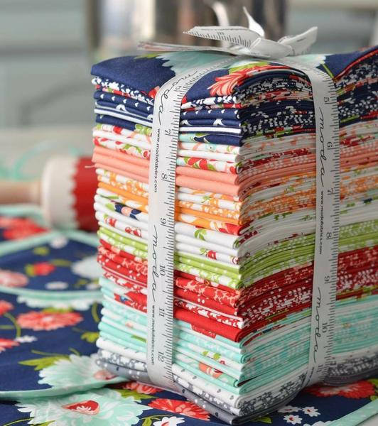 FABRIC The GOOD LIFE Coral and Red main print   We combine shipping