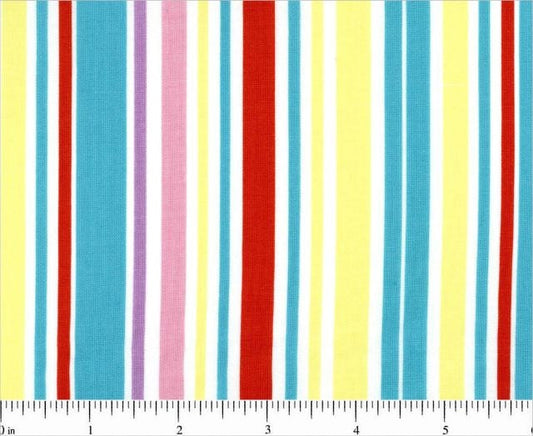 FABRIC SUMMER TIME stripes 1.5 Yards