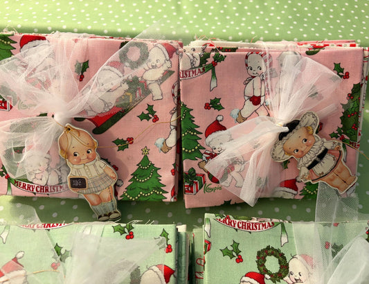 FABRIC KEWPIE Doll CHRISTMAS Fat Quarter Bundle Your Choice