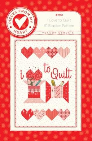 PATTERN I LOVE to QUILT Wall Hanging with Pockets for Storage