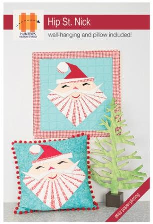 PATTERN HIP St. NICK Santa Claus Wall Hanging Quilt and Pillow  We combine shipping