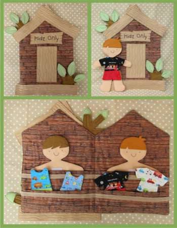 PATTERN TOMS TREE House Boys Fabric Dolls with Changeable Clothing