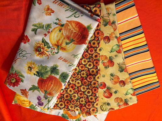 Fabric Fall Autumn ONE YARD BUNDLE Ours Exclusively