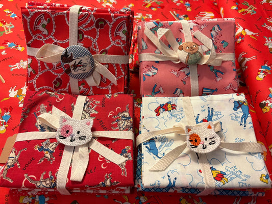 FABRIC Cowboy or Cowgirl Fat Quarter Bundle YOUR CHOICE Ours Exclusively