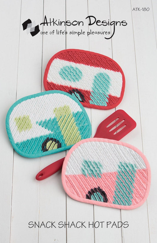 PATTERN GLAMPING TRAVEL Trailer Snack Shack Pot Holders   We combine shipping