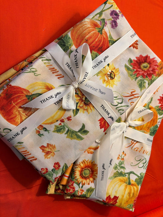 Fabric Fall Autumn ONE YARD BUNDLE Ours Exclusively