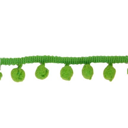 RETRO Riley Blake Medium sized POM POM Trim in Lime Green 1 Yard