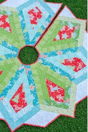 PATTERN CHRISTMAS Magic Tree Skirt Strip Friendly