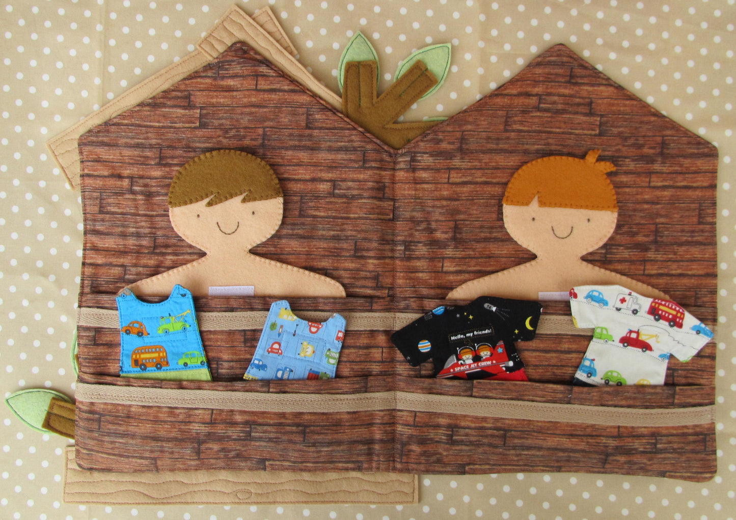 PATTERN TOMS TREE House Boys Fabric Dolls with Changeable Clothing