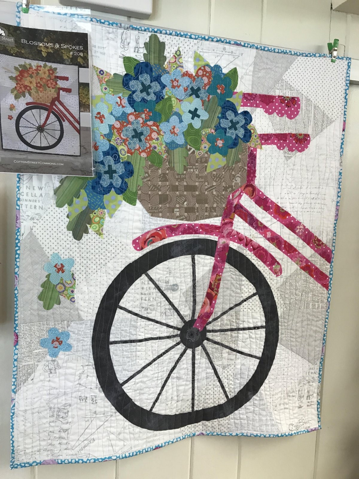PATTERN BLOSSOMS and Spokes BIKE Quilt