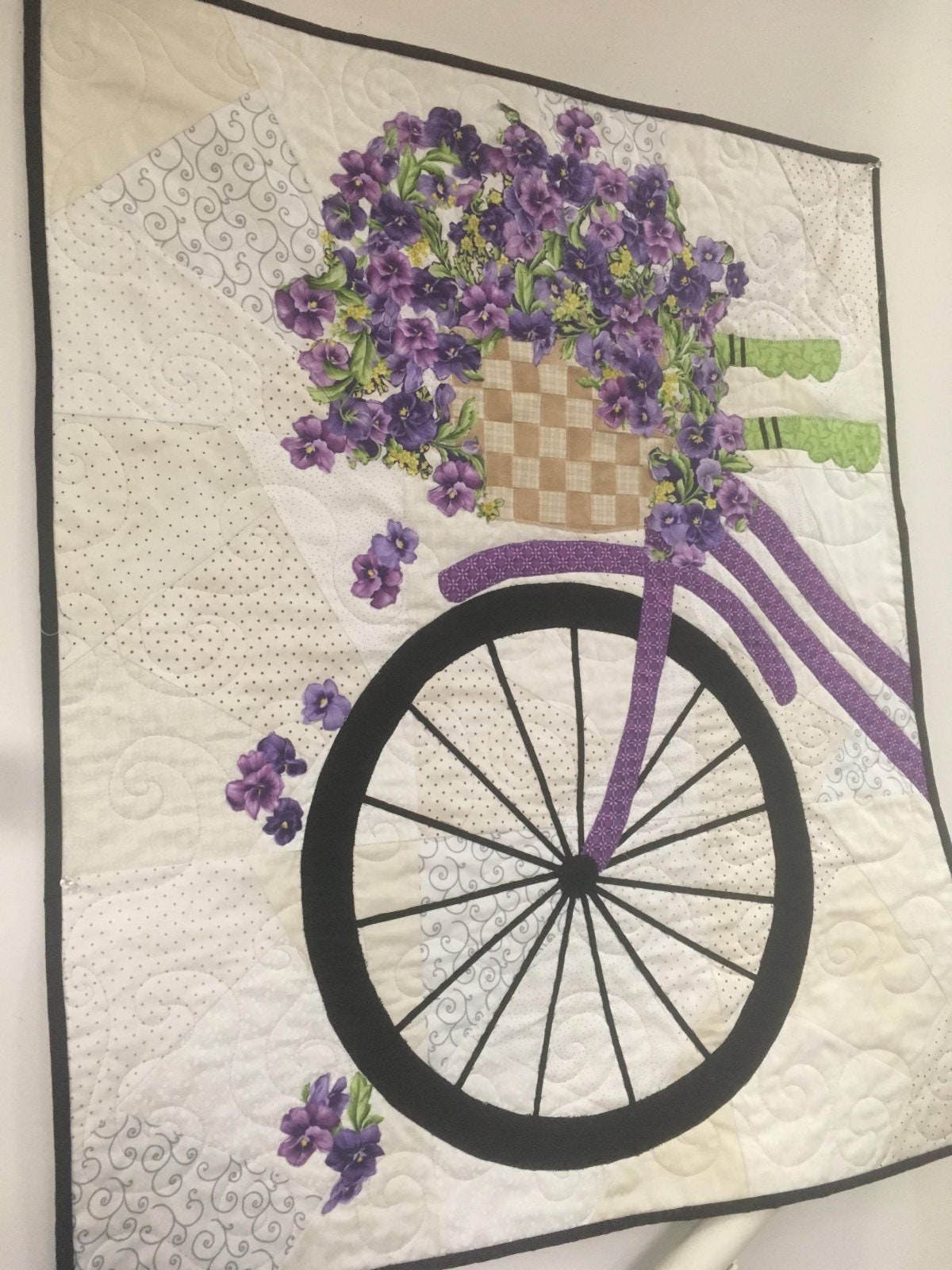 PATTERN BLOSSOMS and Spokes BIKE Quilt