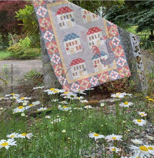 PATTERN VILLAGE HOUSE and Rooster quilt pattern