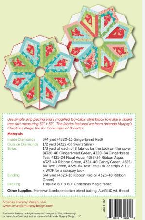 PATTERN CHRISTMAS Magic Tree Skirt Strip Friendly