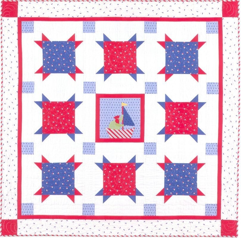 Clearance PATTERN SAIL AWAY Patriotic Summer Quilt