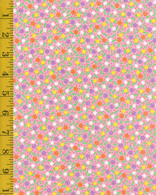 FABRIC PINK Enjoy the Ride Spring Feedsack Style Windham Fabrics     We combine shipping
