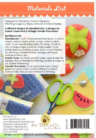 PATTERN Sewing Goodies needlebooks, scissor cases, tomato pincushion