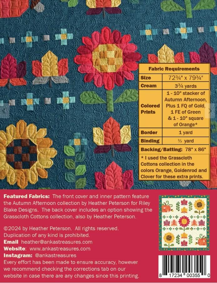 PATTERN ZINNIA SEEDS Quilt Pattern