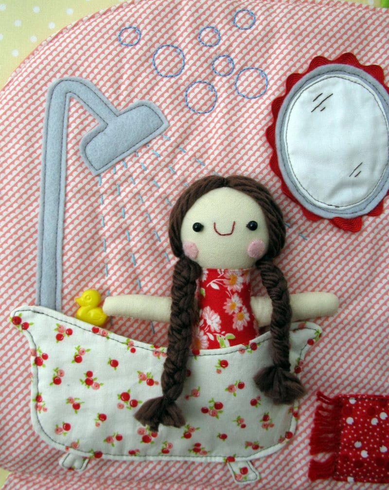 PATTERN HAPPY CAMPERS dollhouse and dolls to make