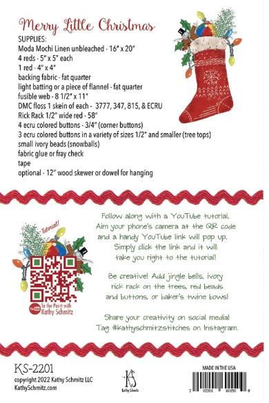 PATTERN Merry Little CHRISTMAS Tree Quilt Pattern