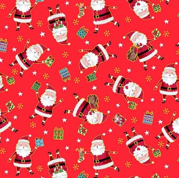 FABRIC All Red CHRISTMAS Fat Quarter Bundle Ours Exclusively