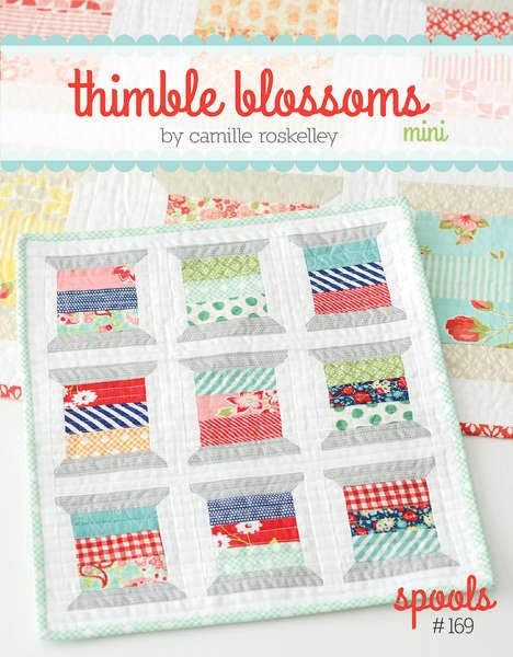 PATTERN mini quilt wall hanging SPOOLS so Cute
