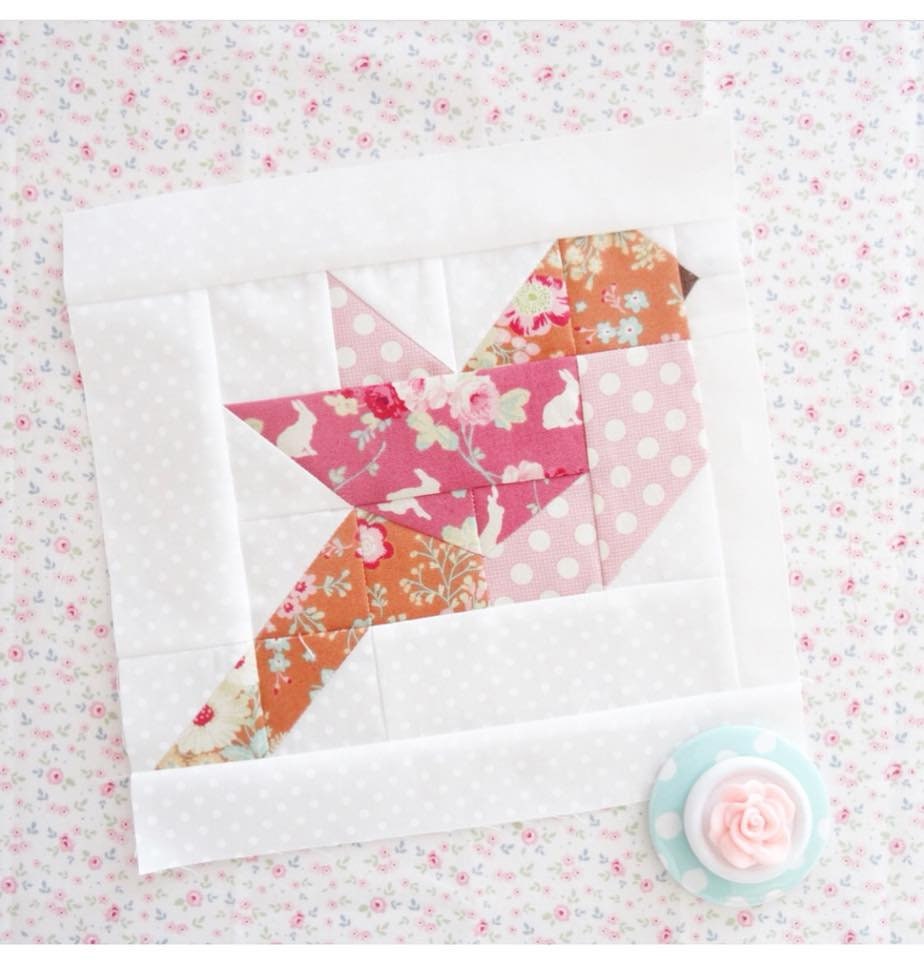 PATTERN FEATHERS BIRD Quilt  60.5" x 70"
