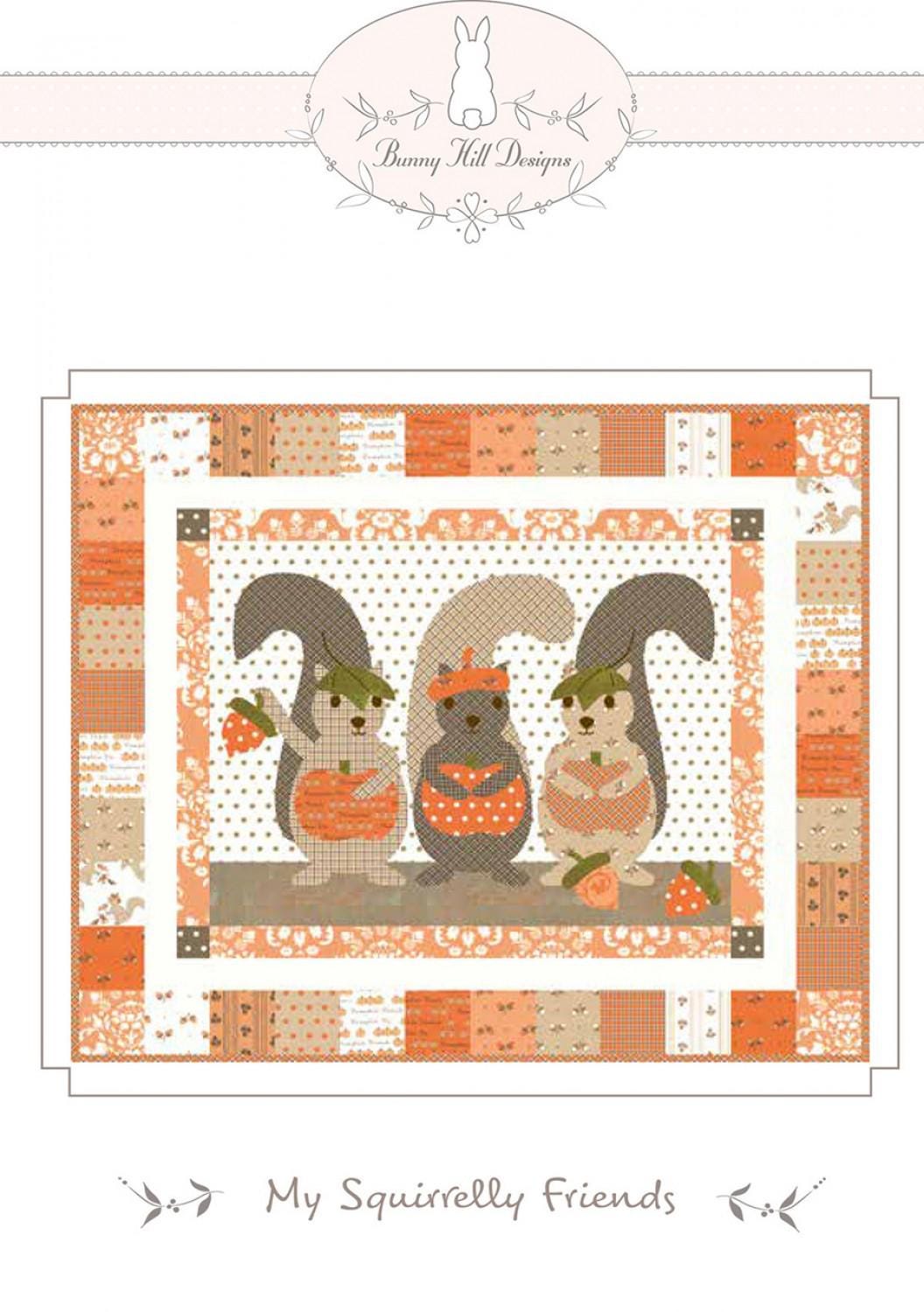 PATTERN My Squirrelly Friends Squirrel Mini Quilt