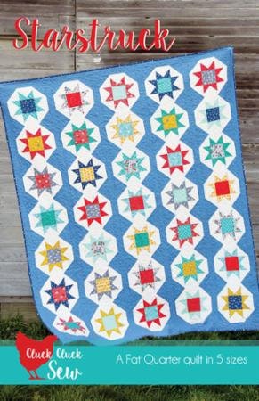 PATTERN STARSTRUCK by Cluck Cluck Sew a Fat Quarter Quilt in 5 sizes