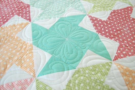 PATTERN BABY LOVE Quilt or Table Topper Churn Dash