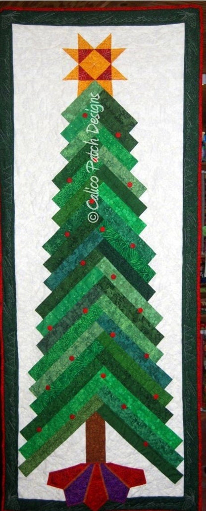 PATTERN CHRISTMAS Tree BRAID Quilted Wall Hanging      We combine shipping