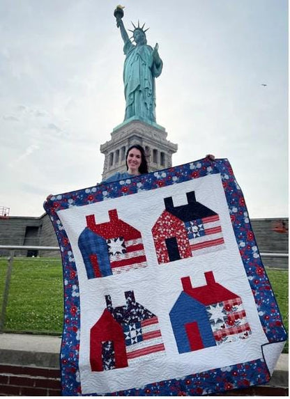 PATTERN Liberty HOME Houses QUILT Fat Quarter Friendly