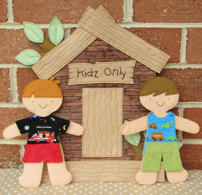PATTERN TOMS TREE House Boys Fabric Dolls with Changeable Clothing