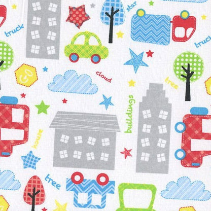 Clearance BACK TO SCHOOL City Cars and Trucks 1 Yard
