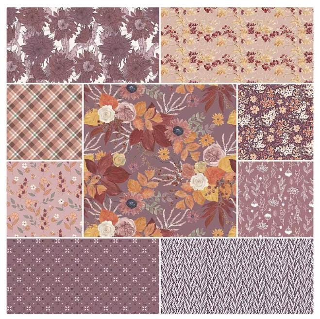 CHARM PACK 5" Evening on the Prairie AUTUMN Fall by Riley Blake