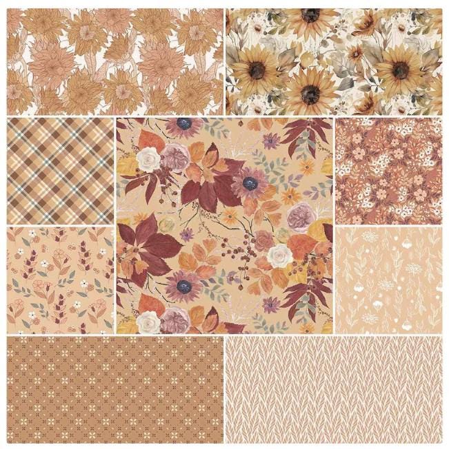 CHARM PACK 5" Evening on the Prairie AUTUMN Fall by Riley Blake