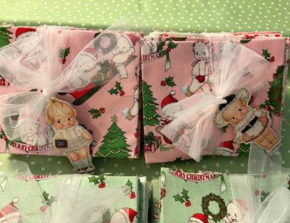 FABRIC KEWPIE Doll CHRISTMAS Fat Quarter Bundle Your Choice
