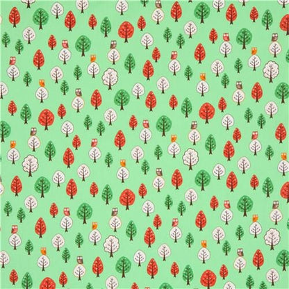 FABRIC OWLS FOREST Fellows by Robert Kaufman 1/2 Yard   We combine shipping