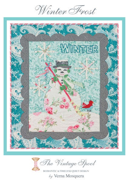 Clearance PATTERN WINTER FROST Snoman Quilt Applique part of Four Seasons collection