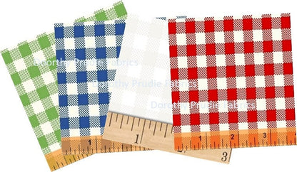 Your Choice of Color Fat Quarter FABRIC Feedsack style SUGAR SACK Ginghams by Windham reproduction
