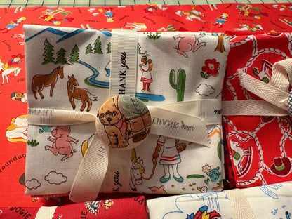 FABRIC Cowboy or Cowgirl Fat Quarter Bundle YOUR CHOICE Ours Exclusively