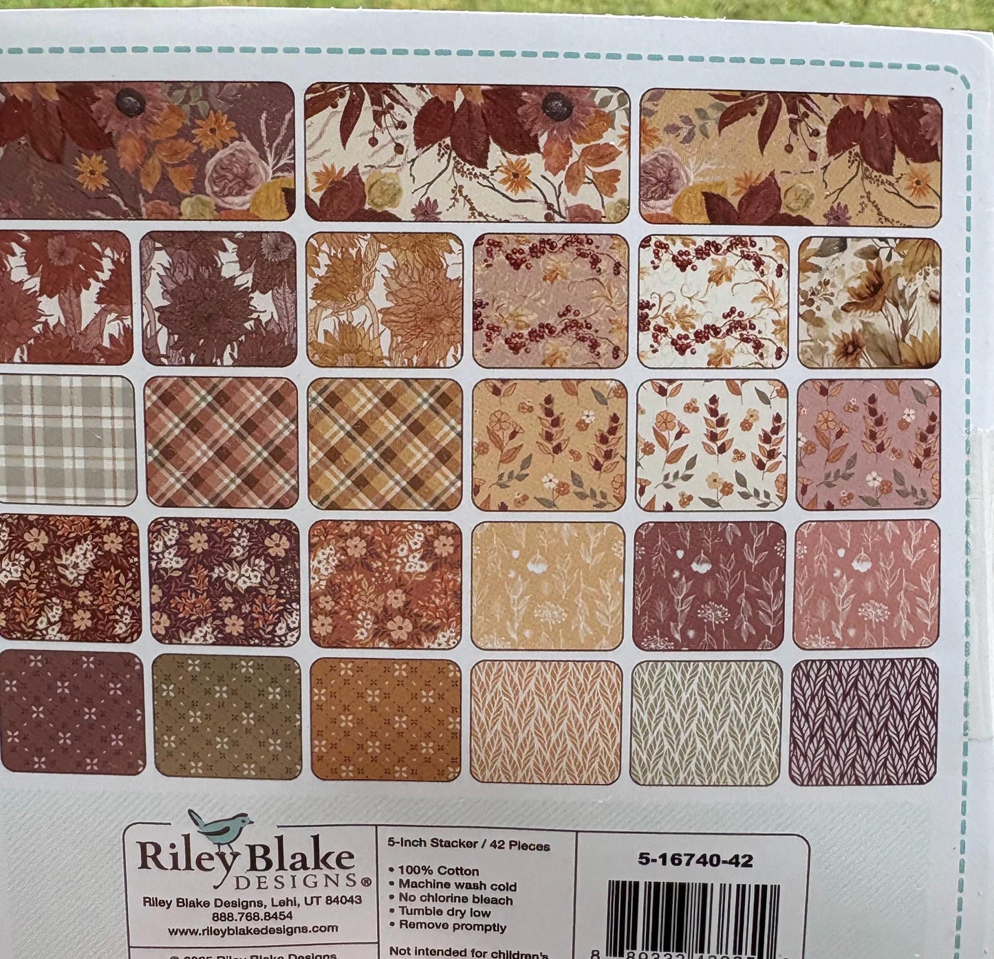 CHARM PACK 5" Evening on the Prairie AUTUMN Fall by Riley Blake