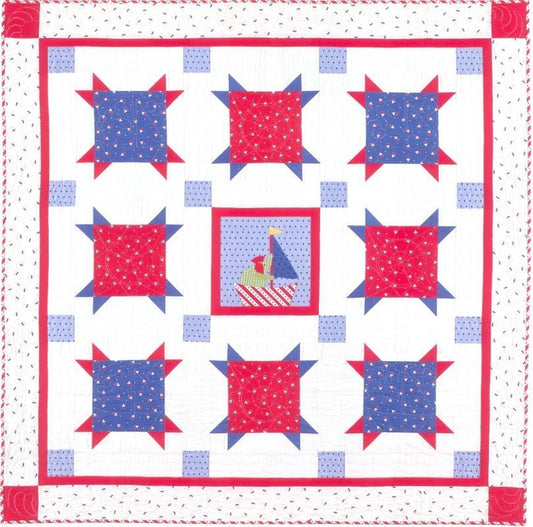 Clearance PATTERN SAIL AWAY Patriotic Summer Quilt