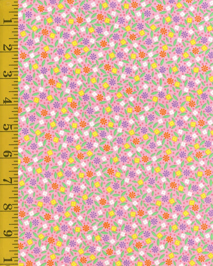 FABRIC PINK Enjoy the Ride Spring Feedsack Style Windham Fabrics     We combine shipping